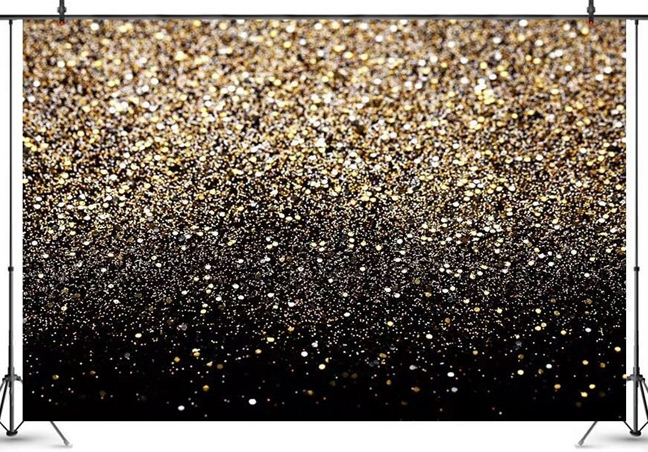 Gold glitter backdrop