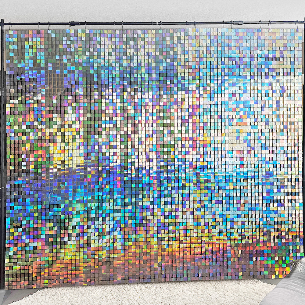 3D Iridescent shimmer backdrop